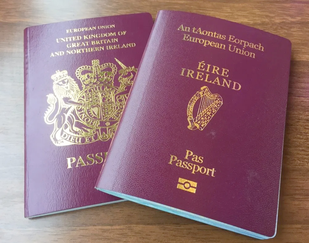 passport british and Irish